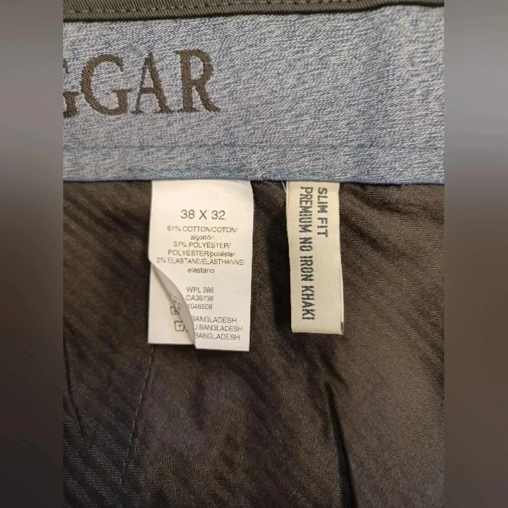 Haggar NWT Black Slim Fit  Trousers Size 38 - Picture 8 of 8